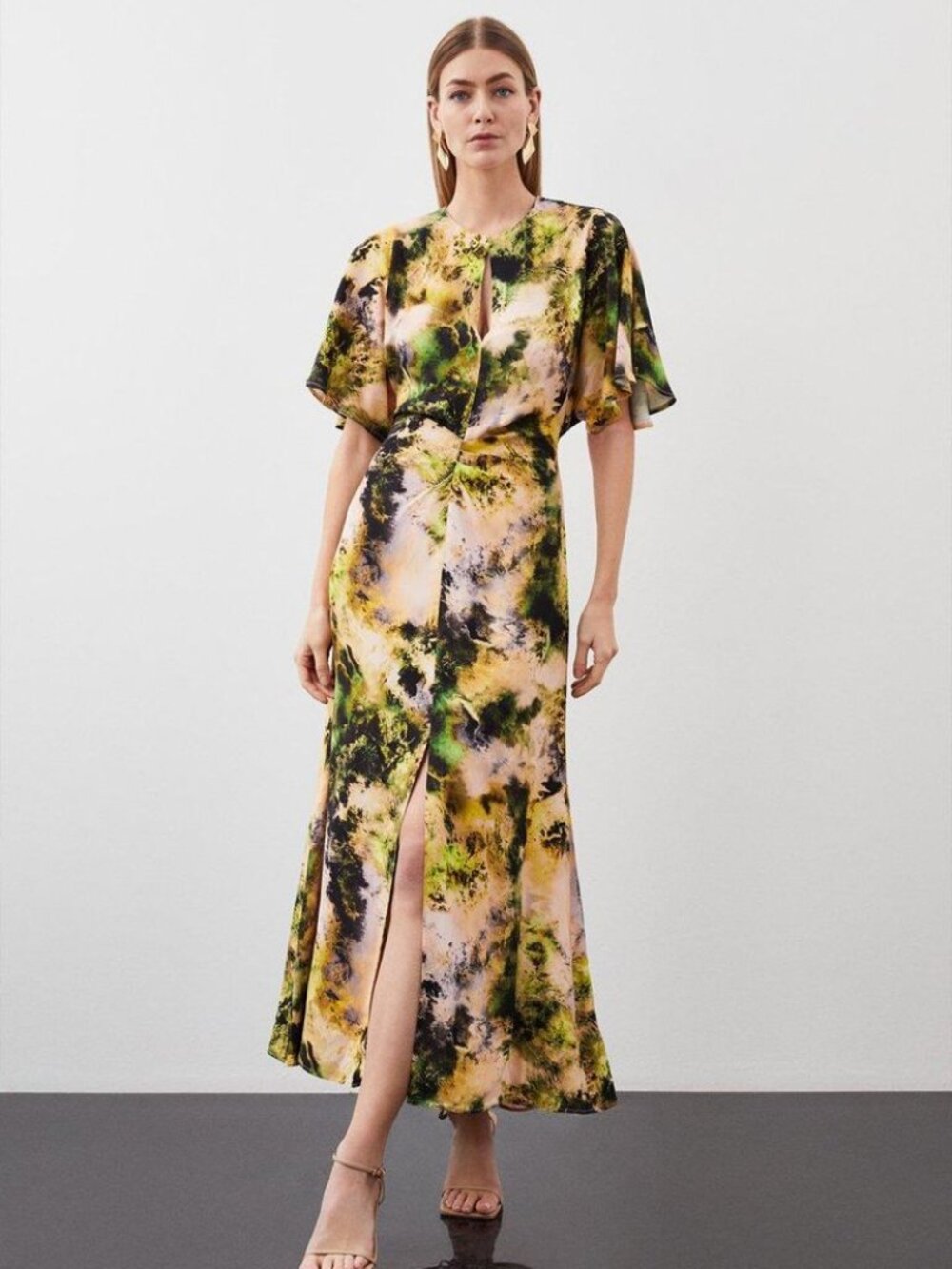 Karen Millen Satin Midi Dress